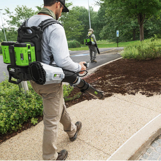 EGO Commercial 800 CFM Backpack Blower with 2 x 10.0Ah Battery and Dual Port Cha
