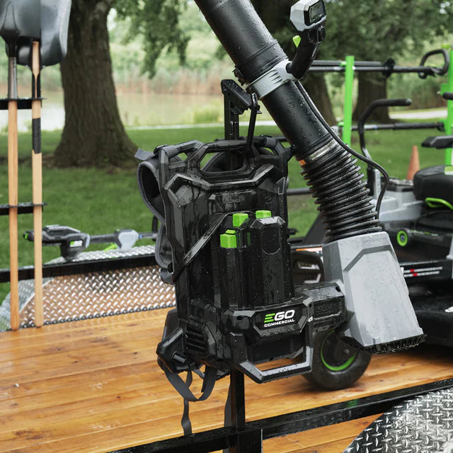 EGO Commercial 800 CFM Backpack Blower with 2 x 10.0Ah Battery and Dual Port Cha