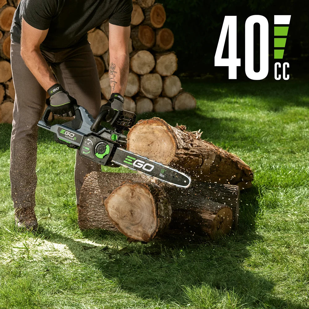 EGO POWER+ 16 Chain Saw with 4.0Ah Battery and 210W Standard Charger