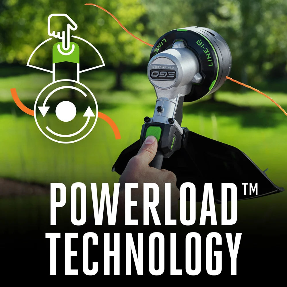 EGO POWER+ 16 LINE IQ String Trimmer with POWERLOAD Technology with 4.0Ah Batter