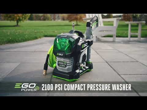 EGO POWER+ 2100 PSI Compact Pressure Washer with 6.0Ah Battery and 320W Charger